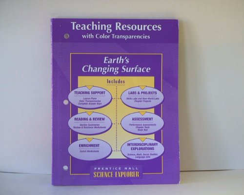 Stock image for Teaching Resources with Color Transparencies for Prentice Hall Science Explorer: Earth's Changing Surface ISBN 0130540811 9780130540812 2002 for sale by Booksavers of MD