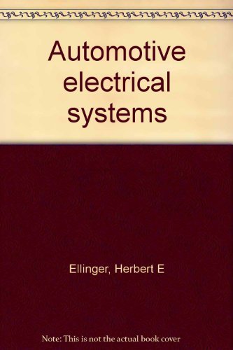Imagen de archivo de Automotive electrical systems a la venta por Idaho Youth Ranch Books