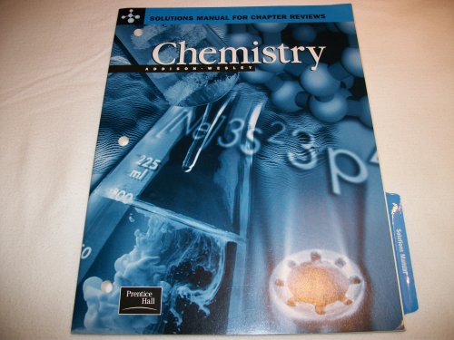 9780130548573: Chemistry "Solutions Manual for Chapter Reviews