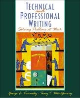 Imagen de archivo de Technical and Professional Writing : Solving Problems at Work a la venta por Better World Books