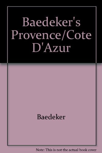 Beispielbild fr Baedeker's Provence/Cote D'Azur zum Verkauf von Library House Internet Sales