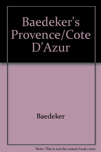 Stock image for Baedeker's Provence/Cote D'Azur for sale by Library House Internet Sales