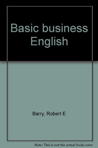 Basic business English (9780130572080) by Barry, Robert E