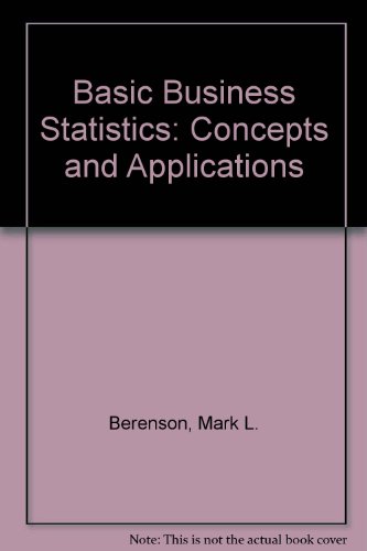 Imagen de archivo de Basic Business Statistics: Concepts and Applications a la venta por BookHolders