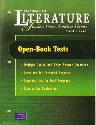 9780130583925: Prentice Hall Literature Timeless Voices Timeless Themes : Open-Book Tests