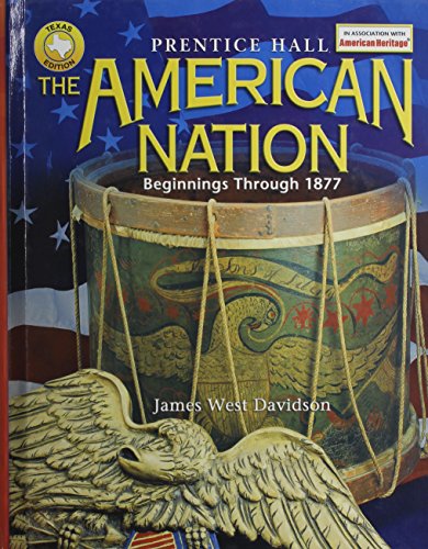 Stock image for The American Nation: Beginnings Through 1877 Texas Edition for sale by HPB-Red