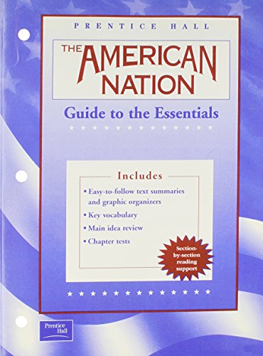 Imagen de archivo de THE AMERICAN NATION 9TH EDITION ENGLISH GUIDE TO THE ESSENTIALS 2003C a la venta por Iridium_Books