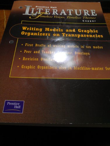 Stock image for Prentice Hall Literature Copper Writing Models And Graphic Organizers On Transparencies. (Paperback) ; 9780130589514 ; 0130589519 for sale by APlus Textbooks