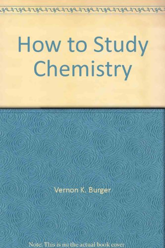 Beispielbild fr How to Study Chemistry zum Verkauf von HPB-Red