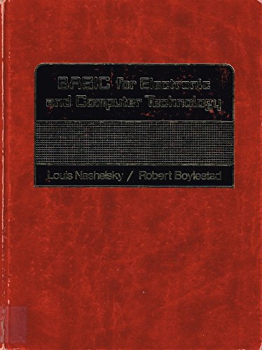 BASIC for electronic and computer technology (9780130601957) by Robert L. Nashelsky, Louis;Boylestad