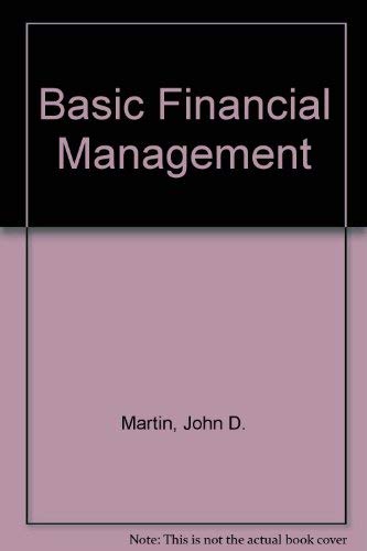 Imagen de archivo de Basic Financial Management a la venta por Top Notch Books