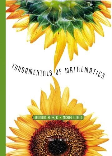 9780130606105: Fundamentals of Mathematics