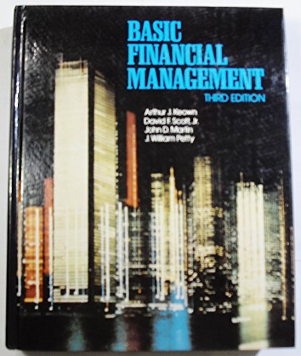 Imagen de archivo de Basic financial management a la venta por Wonder Book