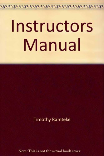 9780130607591: Instructors Manual
