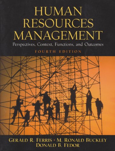 Imagen de archivo de Human Resources Management: Perspectives, Context, Functions, and Outcomes a la venta por SecondSale