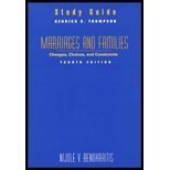 Stock image for Marriages and Families: Changes, Choices and Constraints Study Guide for sale by SecondSale