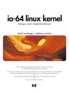 9780130610140: IA-64 Linux Kernel: Design and Implementation (Hewlett-Packard Professional Books)