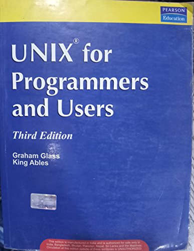 Imagen de archivo de UNIX for Programmers and Users a la venta por WorldofBooks