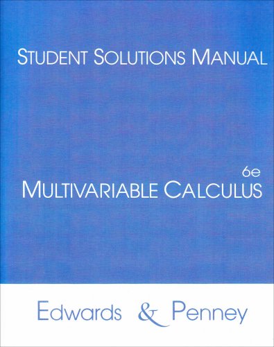 Stock image for Student Solutions Manual for Multivariable Calculus for sale by ThriftBooks-Reno