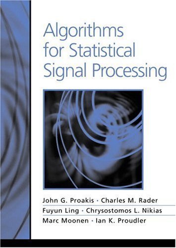 Beispielbild fr Algorithms for Statistical Signal Processing zum Verkauf von BooksRun