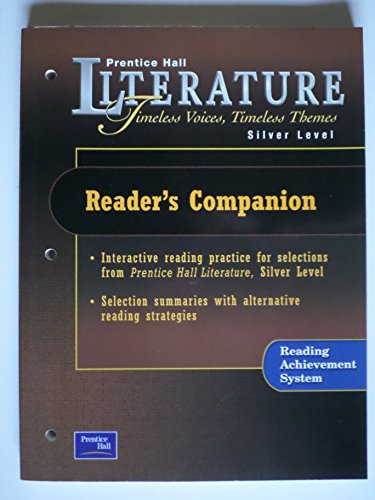 Imagen de archivo de PRENTICE HALL LITERATURE TIMELESS VOICES TIMELESS THEMES 7TH EDITION READER'S COMPANION GRADE 8 2002C a la venta por Allied Book Company Inc.