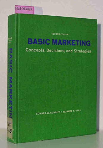 Imagen de archivo de Basic Marketing : Concepts, Decisions and Strategies a la venta por Better World Books