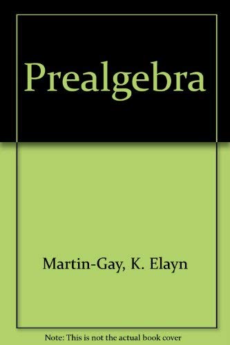 Prealgebra (9780130628299) by [???]