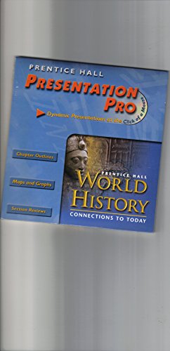 Stock image for Prentice Hall World History-Connections To Today, Survey Edition, Volume 1: Presentation Pro CD-ROM: Original Wraps (2003 Copyright) for sale by ~Bookworksonline~