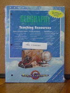 9780130629609: Geography Tools and Concepts Teaching Resources