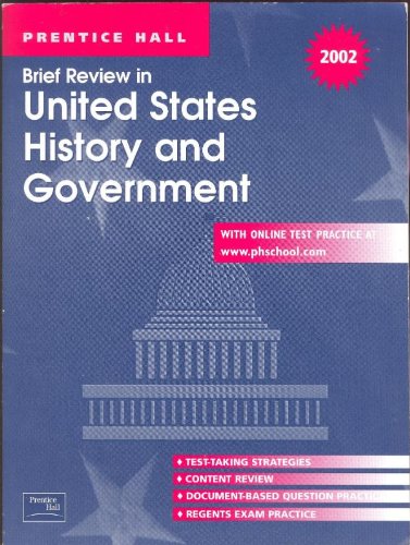 9780130630698: Brief Review in United States History and Government: 2002