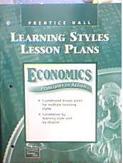 Imagen de archivo de Economics Principles in Action Learning Styles Lesson Plans a la venta por Nationwide_Text