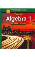 9780130631848: Algebra 1, Vol. 2, California Edition