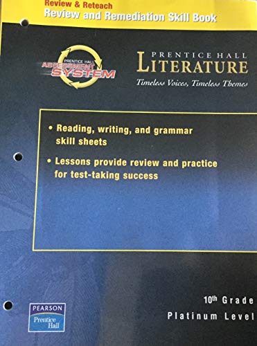 Stock image for Literature - Timeless Voices, Timeless Themes, Platinum Teacher's Edition: Review and Remediation Skill Book for sale by ThriftBooks-Atlanta