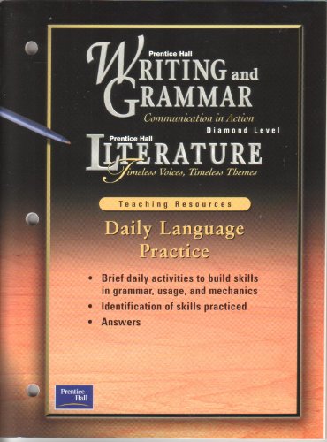 Stock image for Prentice Hall Literature : Daily Language Practice Book for sale by Allied Book Company Inc.