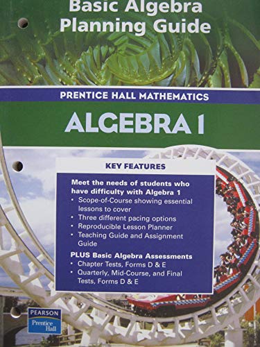 Beispielbild fr Algebra 1 Basic Algebra Planning Guide zum Verkauf von Nationwide_Text