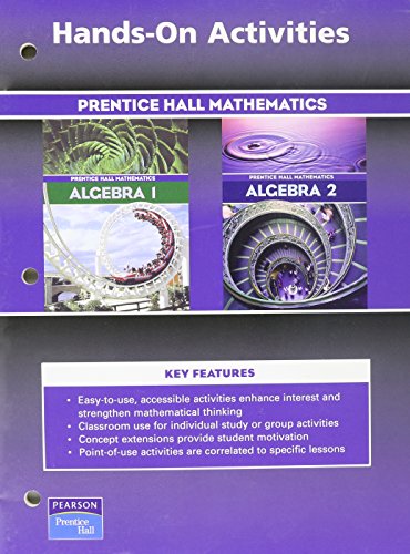 9780130633859: Algebra 1 and Algebra 2 3rd Edition Hands-On Algebra Activity Masters 2004