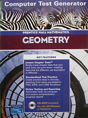 Beispielbild fr GEOMETRY 3RD EDITION COMPUTER TEST BANK ITEM BOOK AND CD-ROM 2004C zum Verkauf von Better World Books