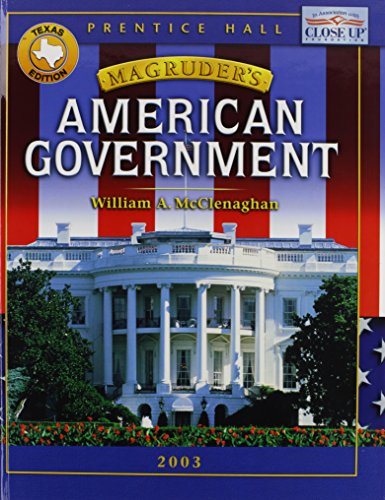 Stock image for Magruders American Government: Texas Edition for sale by Hawking Books