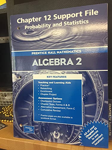 9780130638311: Prentice Hall Mathematics: Algebra 2, Chapter 12 Support File, Probability & Statistics