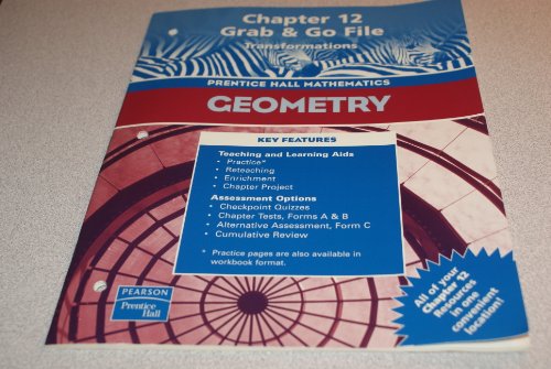 Imagen de archivo de Geometry, Chapter 12 Grab & Go File:Transformations (Prentice Hall Mathematics) a la venta por BooksRun