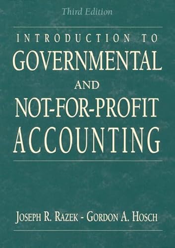 9780130642967: Introduction to Governmental and Not-for Profit Accounting