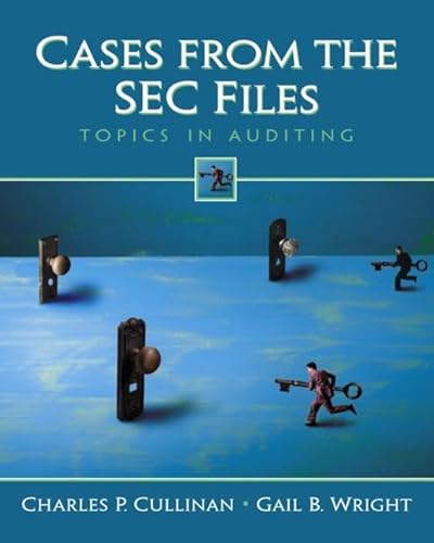 Beispielbild fr Cases from the Sec Files: Topics in Auditing zum Verkauf von A Team Books