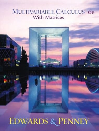 Imagen de archivo de Multivariable Calculus with Matrices (6th Edition) a la venta por Feldman's  Books