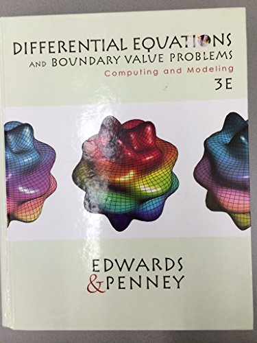 9780130652454: Differential Equations and Boundary Value Problems: Computing and Modeling