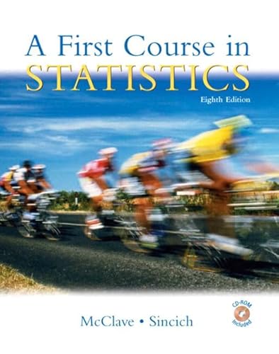 9780130655967: A First Course in Statistics: United States Edition