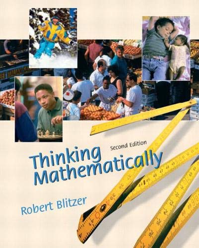 9780130656018: Thinking Mathematically