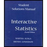 9780130658463: Student Solutions Manual for Interactive Statistics, 2nd edition