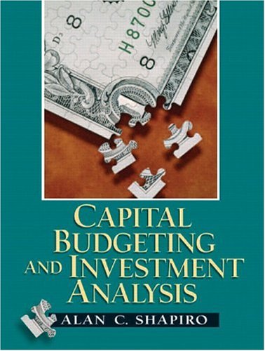 9780130660909: Capital Budgeting and Investment Analysis