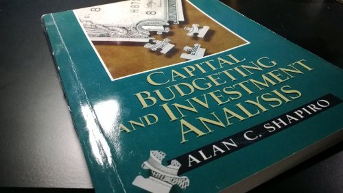 9780130660909: Capital Budgeting and Investment Analysis