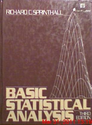 Beispielbild fr Basic Statistical Analysis zum Verkauf von HPB-Red